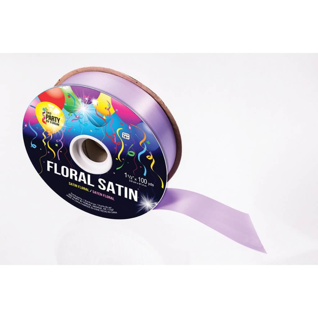 #9 SMOOTH FLORAL SATIN LAVENDE 