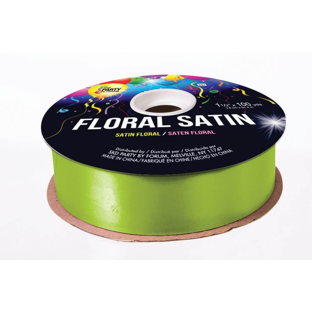 #9 SMOOTH FLORAL SATIN LIME 