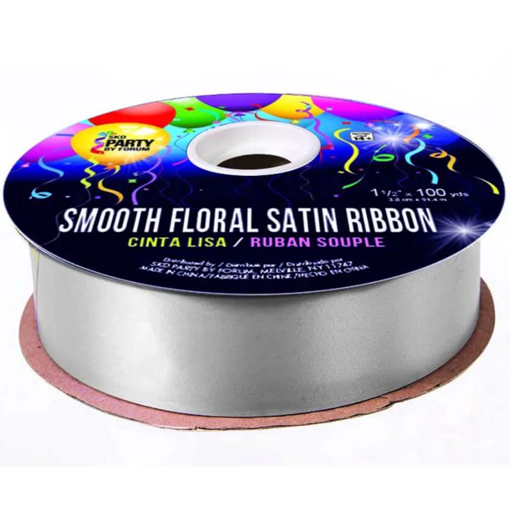 #9 SMOOTH FLORAL SATIN SILVER 