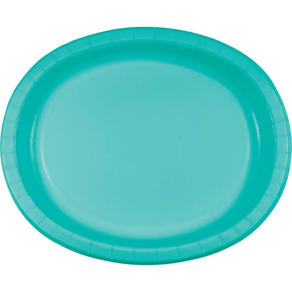 Oval Pltr Teal Lagoon 