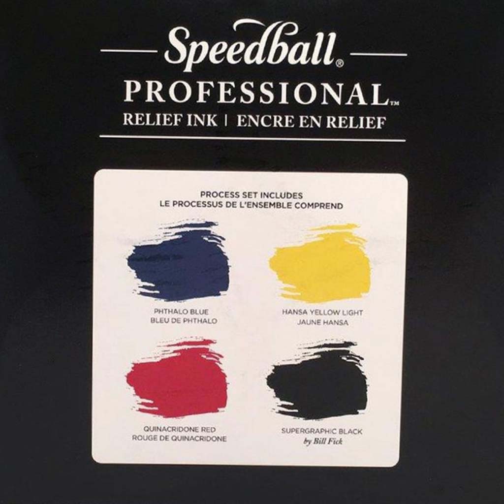 Professional Relief Ink 4 Color Set 8oz