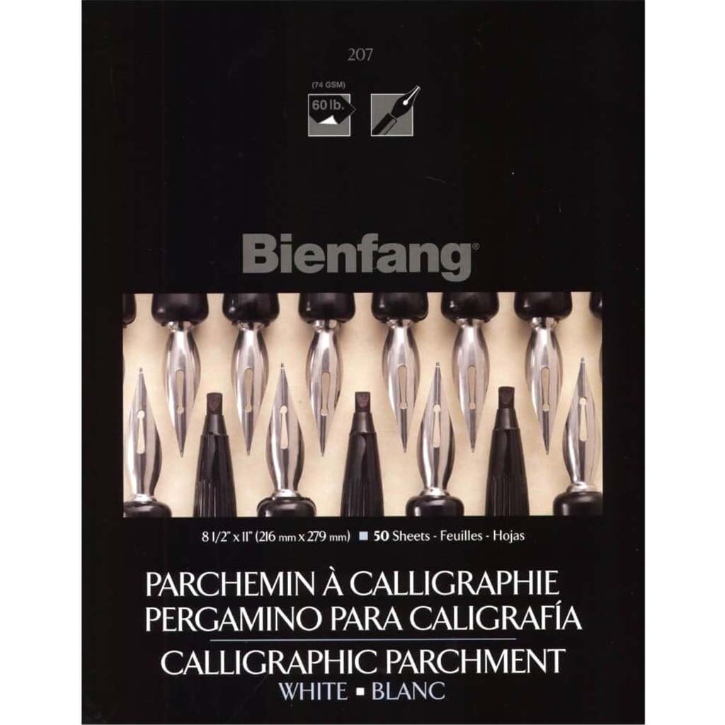 Bienfang Parchment Papers Pad 8.5in x 11in Assorted 50 Sheets