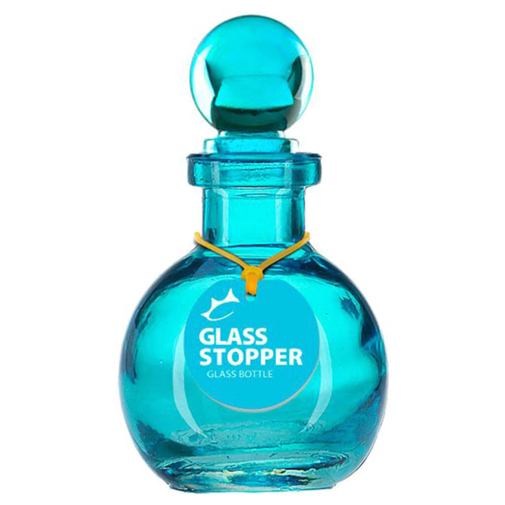 Aqua Ball Bottle with a Glass Top, 3.4oz