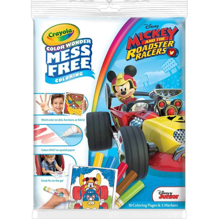 Crayola Color Wonder Mess Mickey & The Roadster Racers  Coloring Book