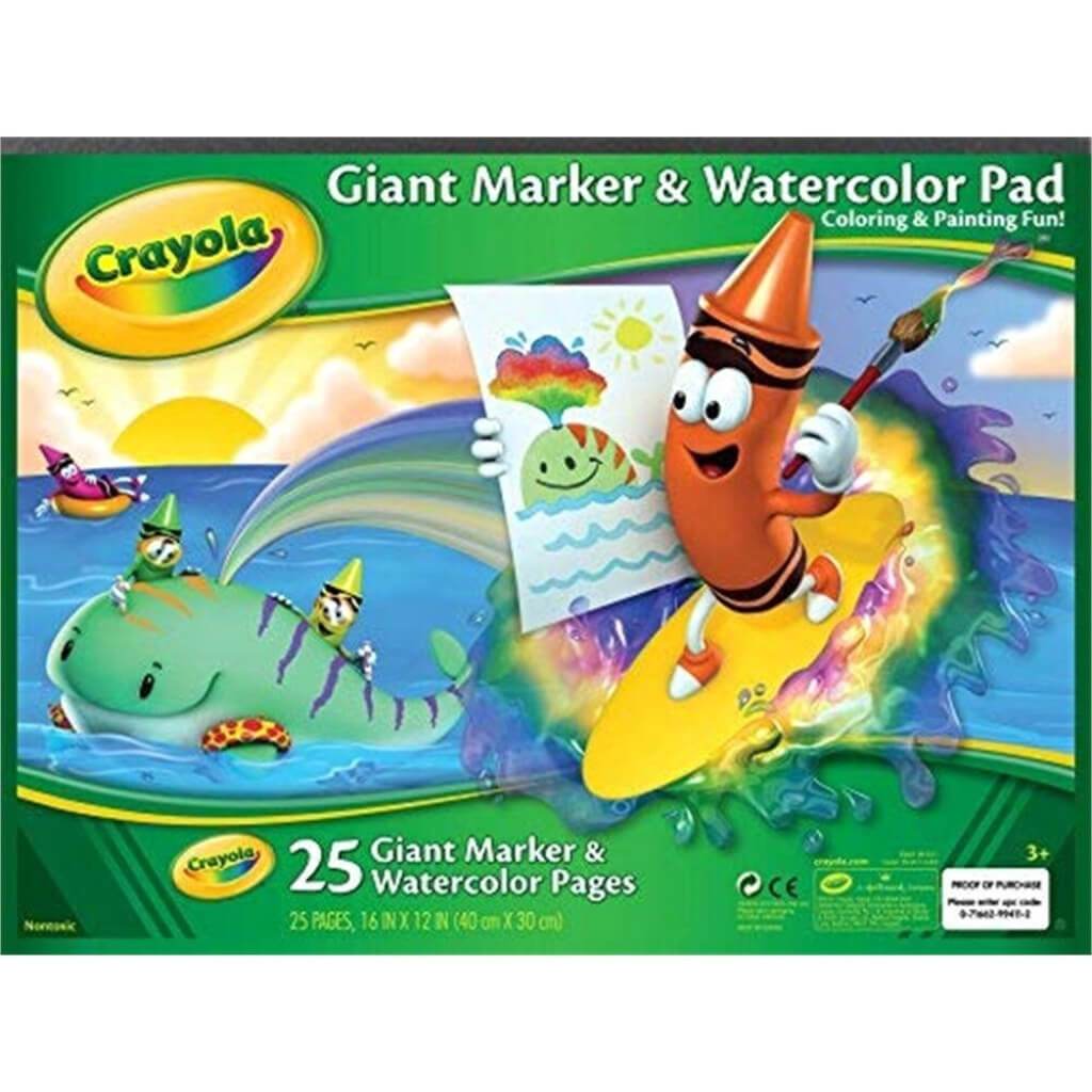 Crayola Marker &amp; Watercolor Pad 16in X 12in