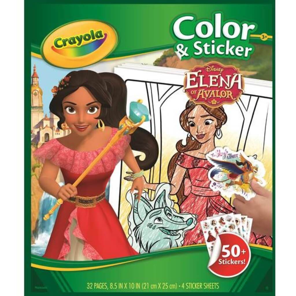 Disney Elena of Avalor Coloring Book Crayola Color &amp; Sticker Book