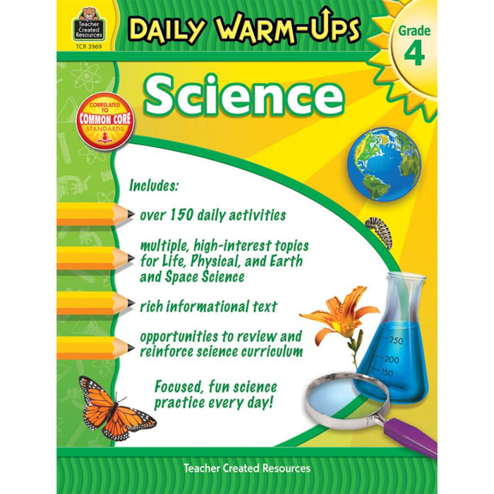 Daily Warm-Ups Science Book Grade 4 