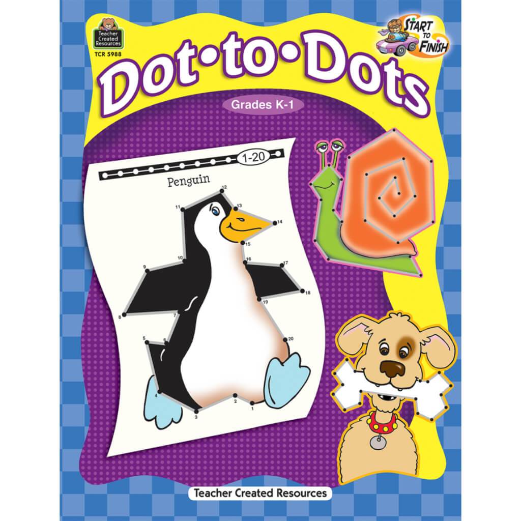 Start To Finish Dot-To-Dots Book Grade K-1 