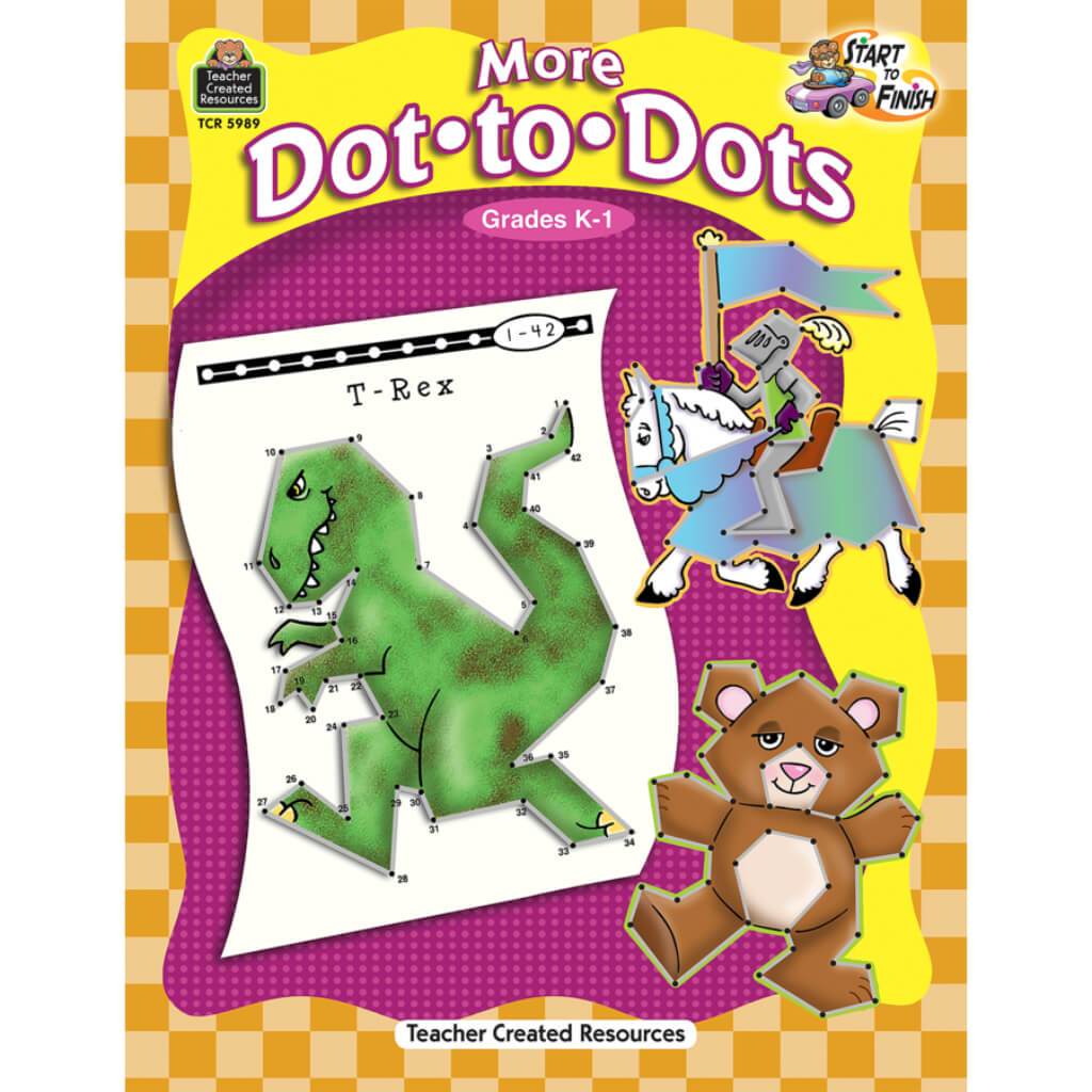 Start To Finish More Dot-To-Dots Book Grade K-1 