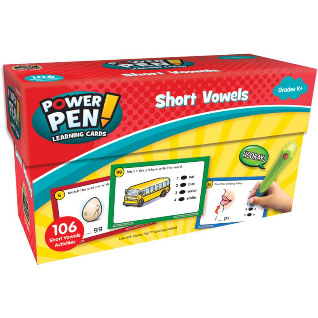 Power Pen Learning Cards Short Vowels 