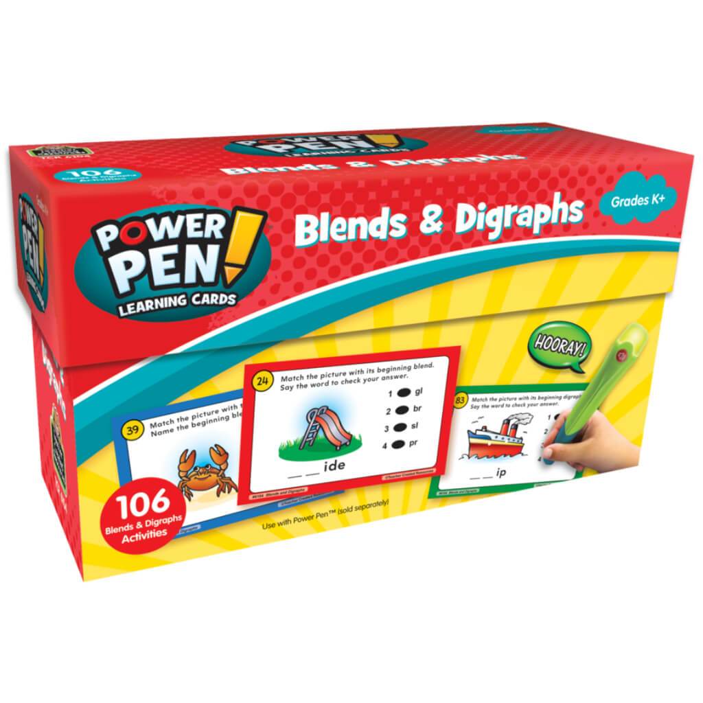 Power Pen Learning Cards Blends &amp; Digraphs 