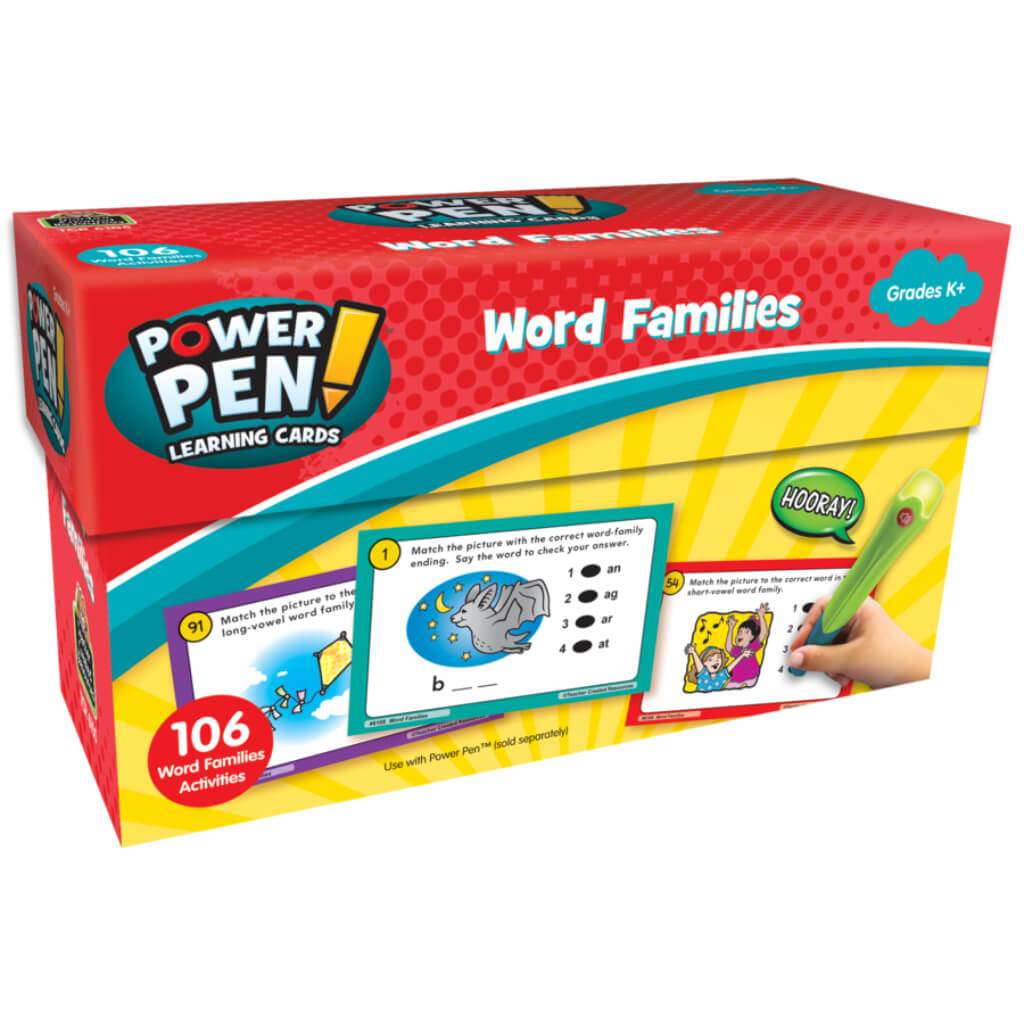 Power Pen Learning Cards Word Families 