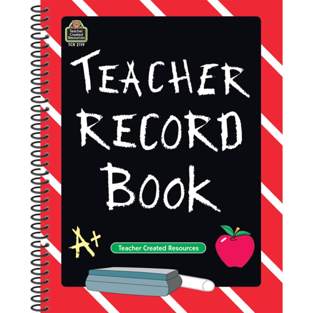 Chalkboard Teacher Record Book 