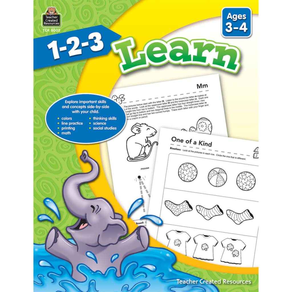 123 Learn Book Ages 3-4 