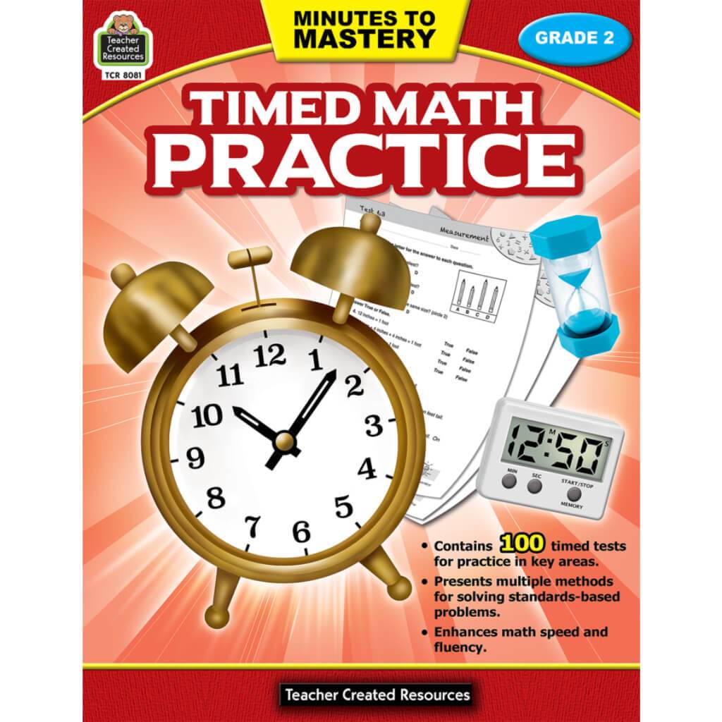 Minutes To Mastery Timed Math Practice Book Grade 2 