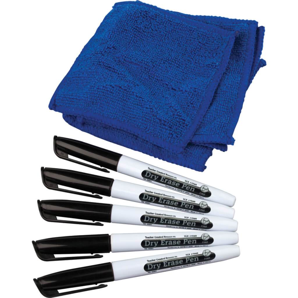 Dry Erase Pens &amp; Microfiber Towels Set 