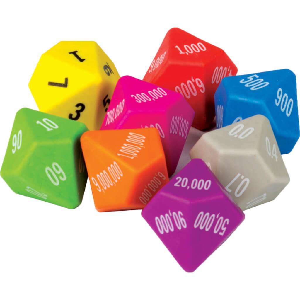 Place Value Dice 8-Pack 