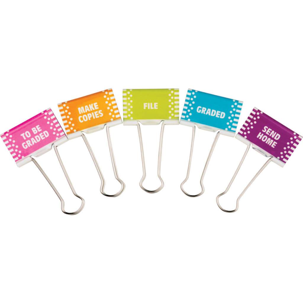 Classroom Management Large Binder Clips 