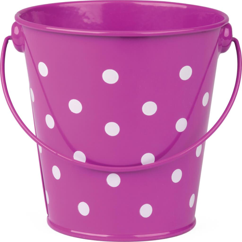 Purple Polka Dots Bucket 