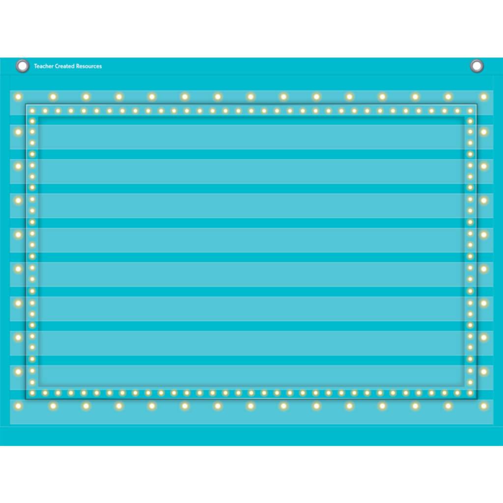 Light Blue Marquee 10 Pocket Chart