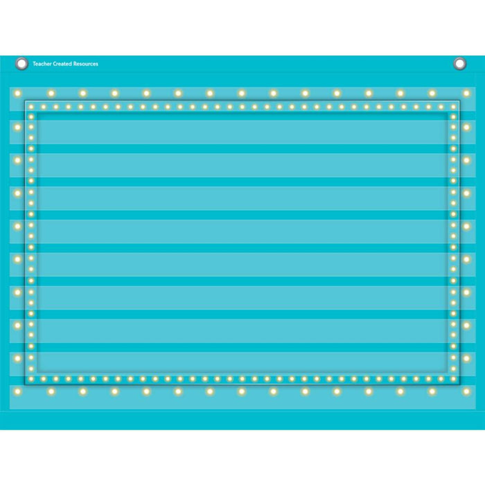 Light Blue Marquee 10 Pocket Chart