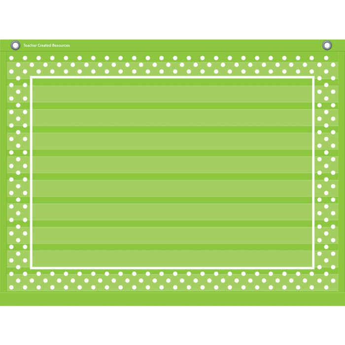 Lime Polka Dots Mini Pocket Chart 