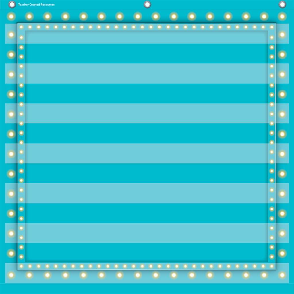 Light Blue Marquee 7 Pocket Chart