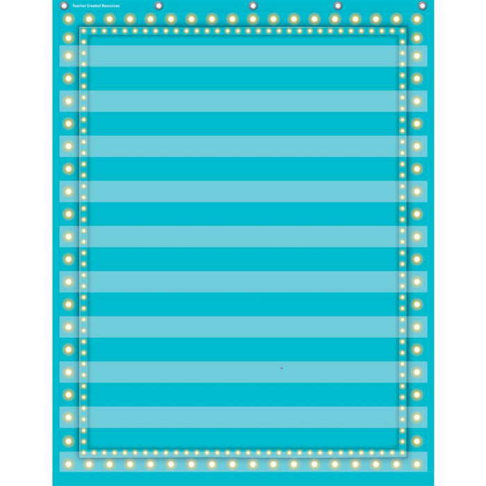 Light Blue Marquee 10 Pocket Chart