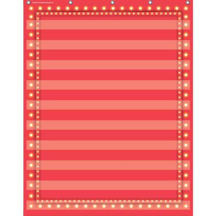Red Marquee 10 Pocket Chart