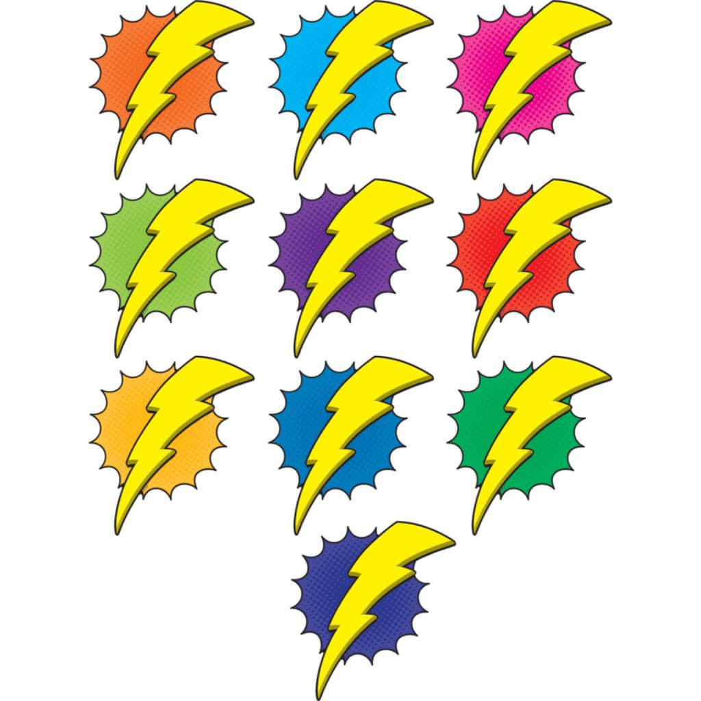 Superhero Lightning Bolts Accents