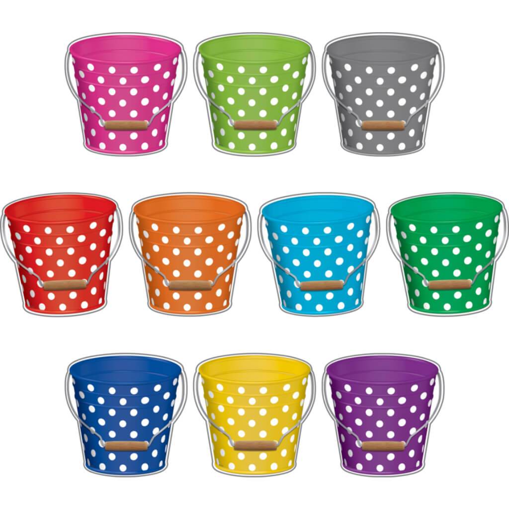 Polka Dots Buckets Accents 