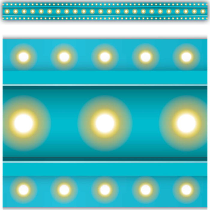 Light Blue Marquee Straight Border Trim 