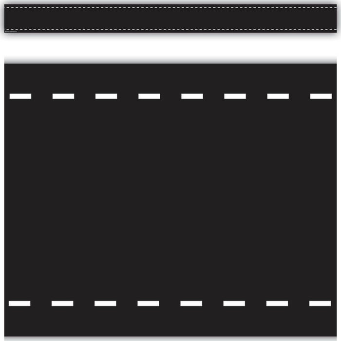Black Stitch Straight Border Trim 