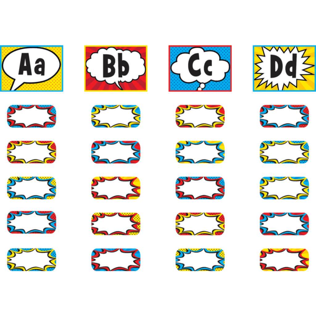 Superhero Alphabet Word Wall Bulletin Board Display Set 