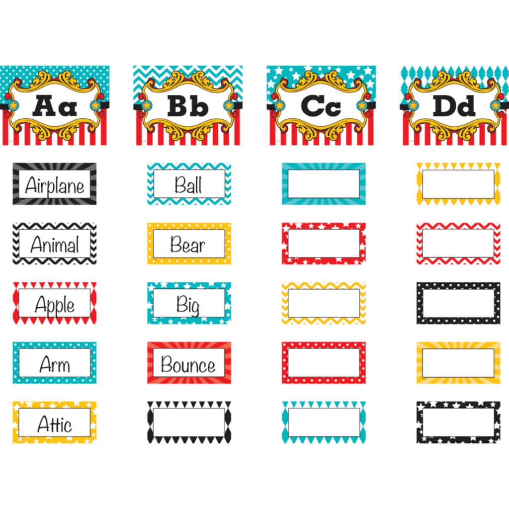 Carnival Alphabet Word Wall Bulletin Board Display Set
