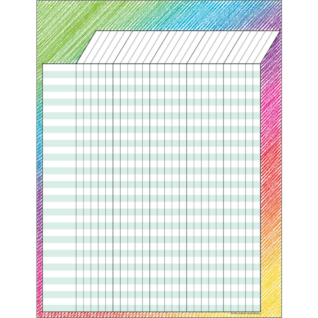 Colorful Scribble Incentive Chart 