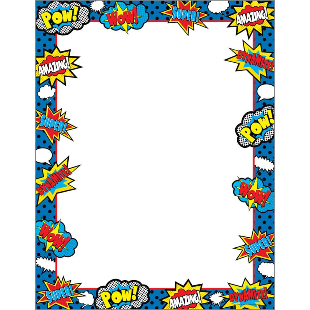 Superhero Blank Chart 