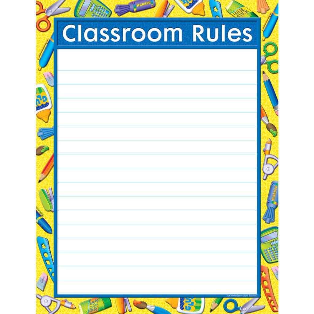 Tools For School Classroom Rules Chart 