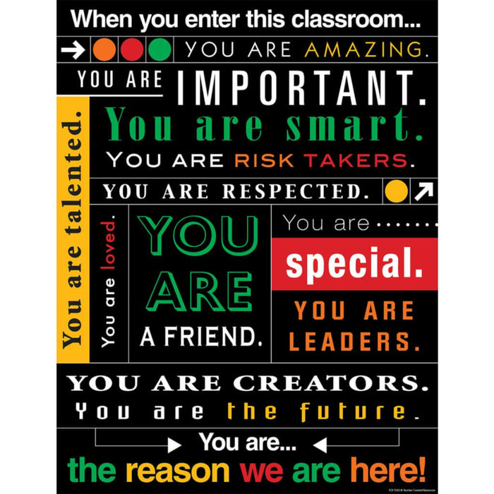 When You Enter This Classroom… Subway Art Chart
