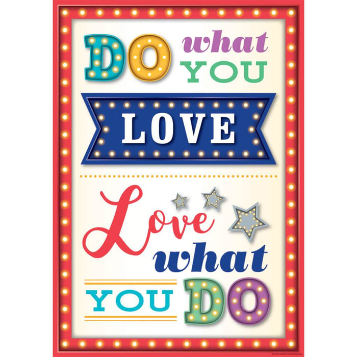 Do What You Love Love What You Do Positive Poster 