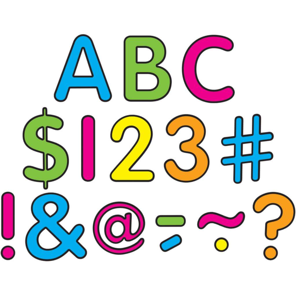 Neon Brights Classic 2" Letters Uppercase Pack 2In 