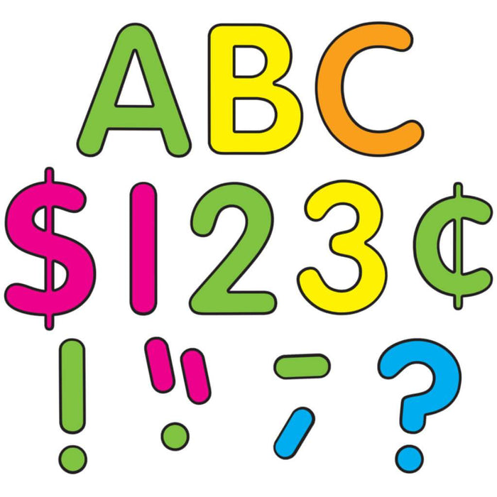 Neon Brights Classic 4" Letters Uppercase Pack 