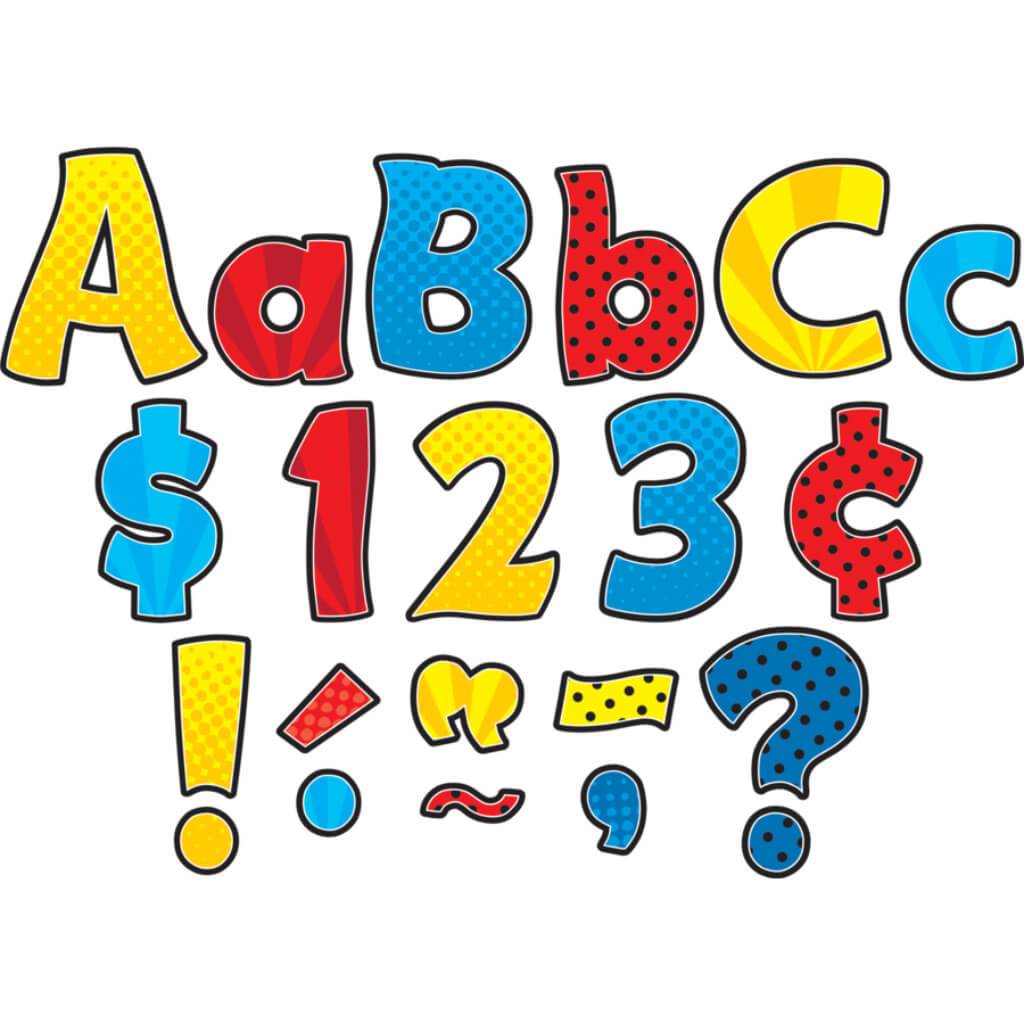 Superhero Funtastic 4" Letters Combo Pack 