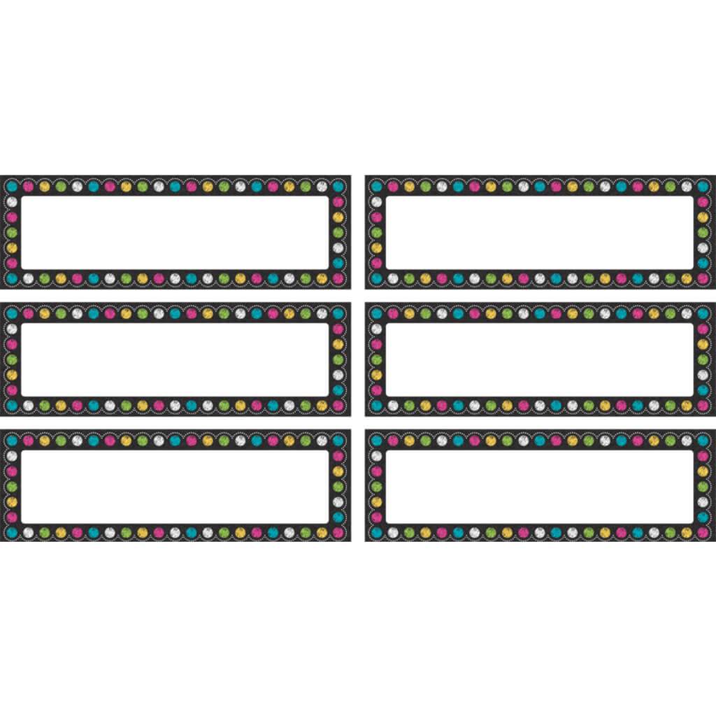 Chalkboard Brights Labels Magnetic Accents 