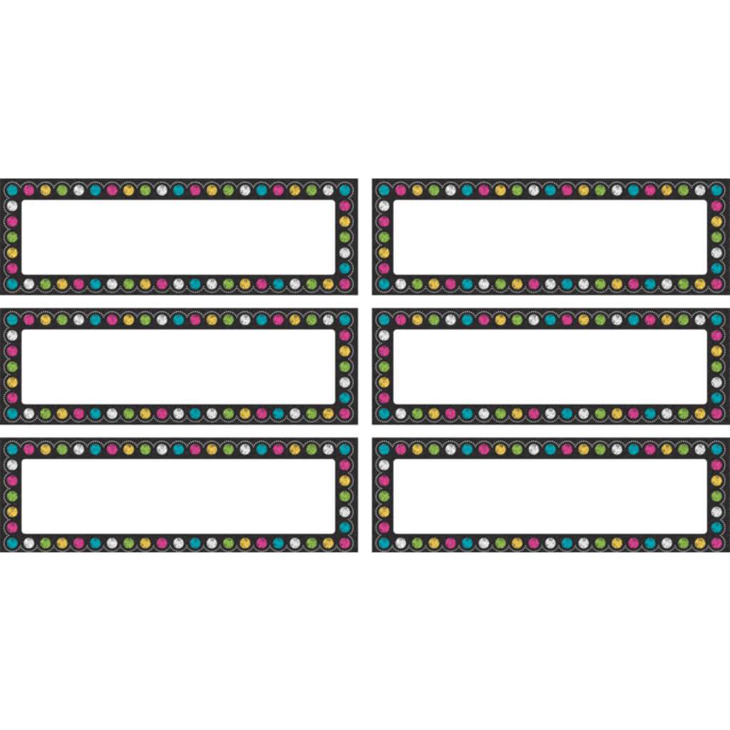 Chalkboard Brights Labels Magnetic Accents 