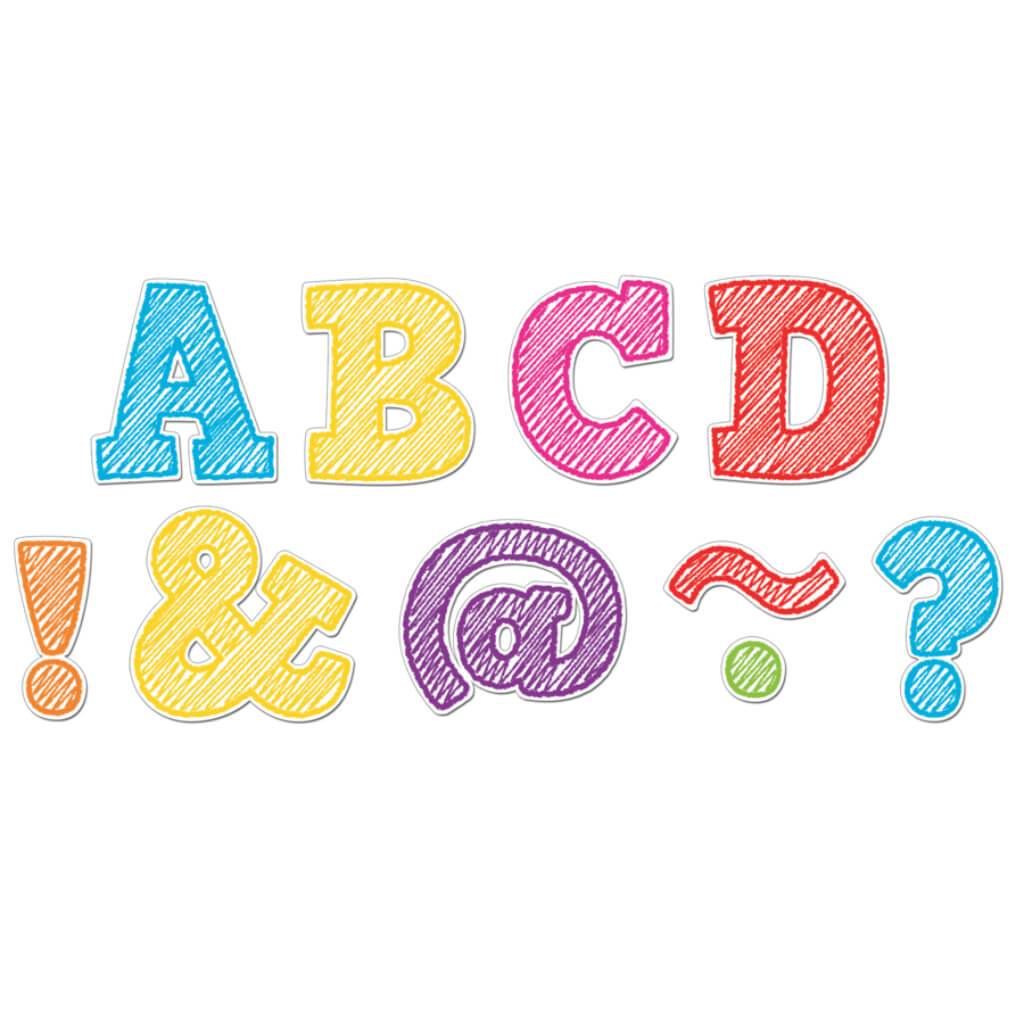 Scribble Bold Block 2" Magnetic Letters