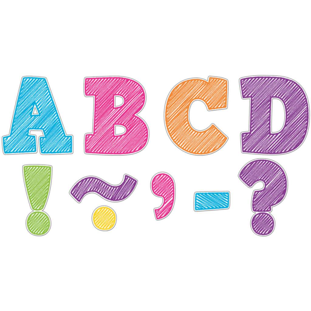 Scribble Bold Block 3&quot; Magnetic Letters 