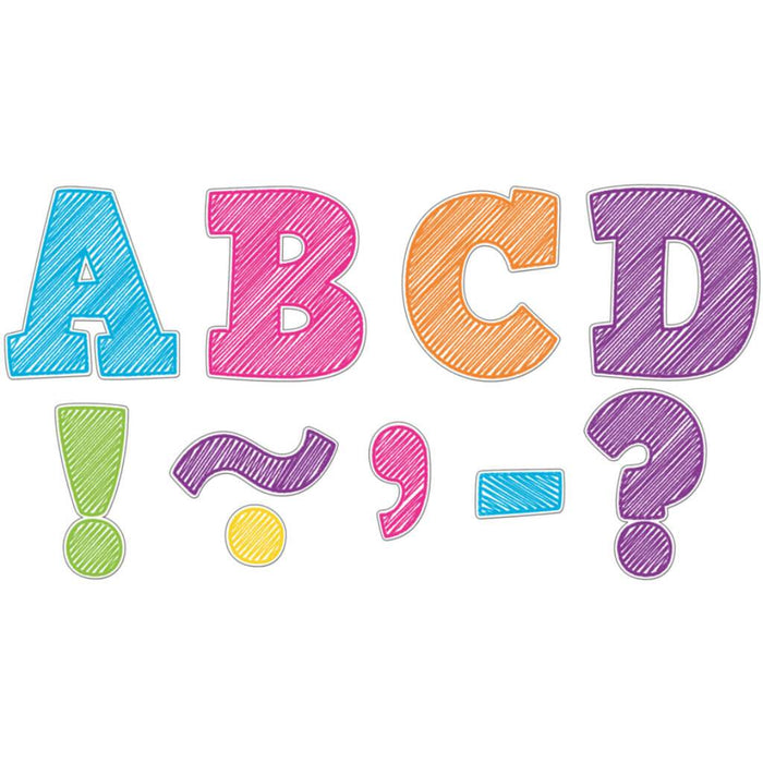 Scribble Bold Block 3" Magnetic Letters 