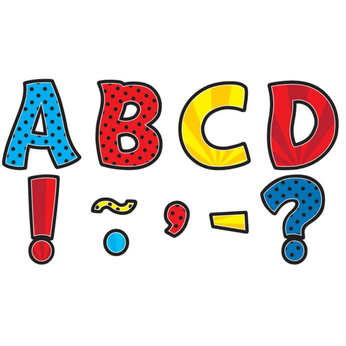 Superhero Funtastic 3" Magnetic Letters 