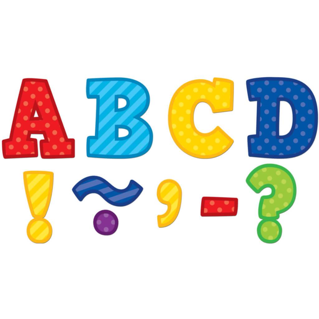 Playful Patterns Bold Block 3" Magnetic Letters 
